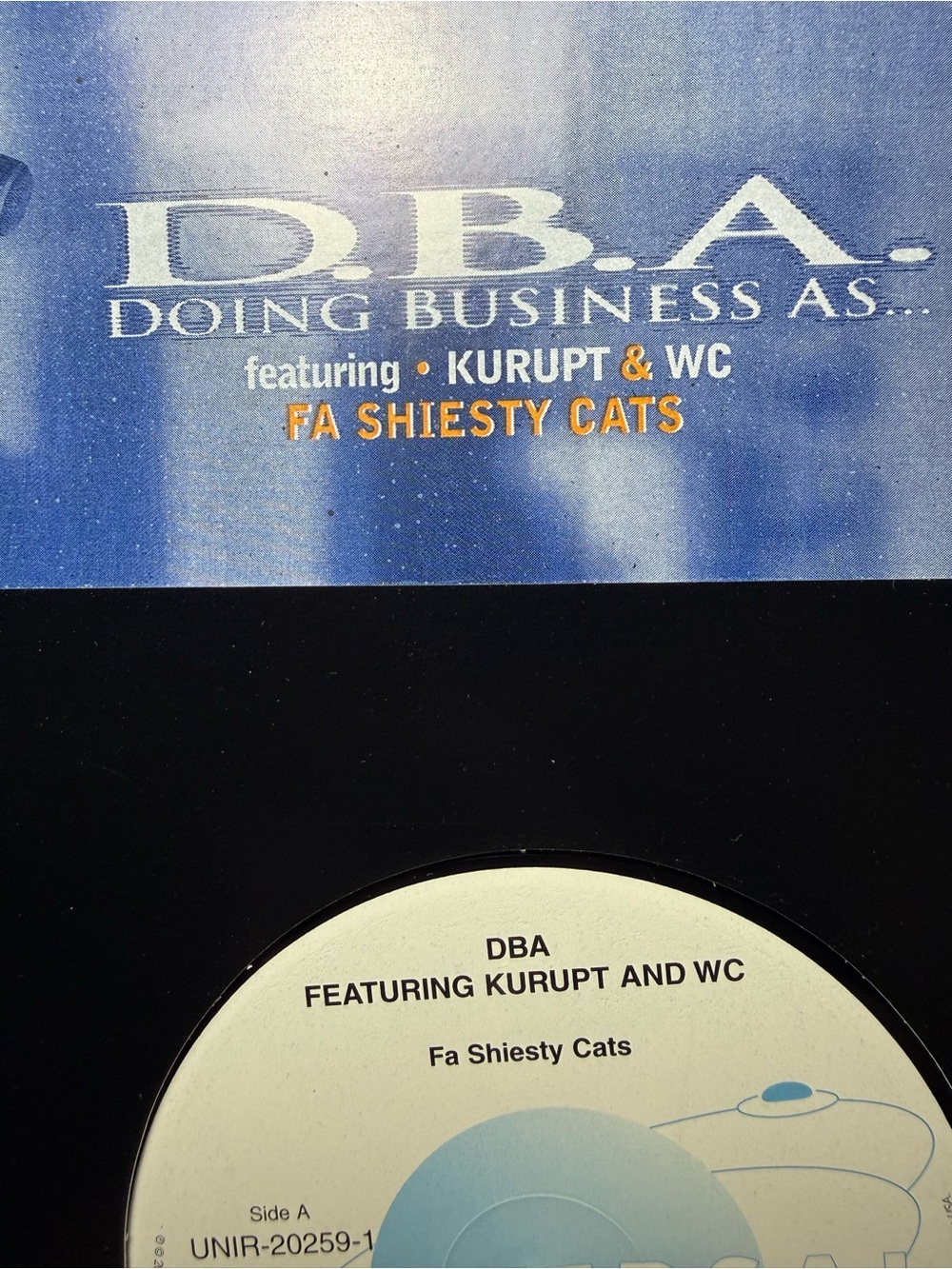 Universal DBA 'Fa Shiesty Cats' Vinyl - Blue, White, Black